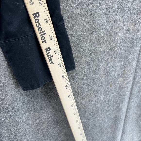 Vintage Wrangler Western Shirt Mens 19-35 Black Pearl Snap X-Long Tails 90s - Picture 8 of 10